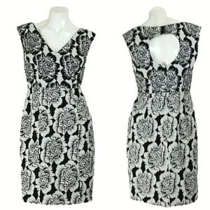 Tracy Reese black and white floral dress